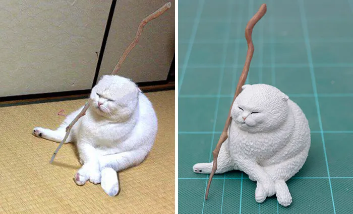 Japanese Artist Turns 40 Iconic Animal Memes Into Sculptures, And It's Hard To Tell Which Are Funnier (New Pics)