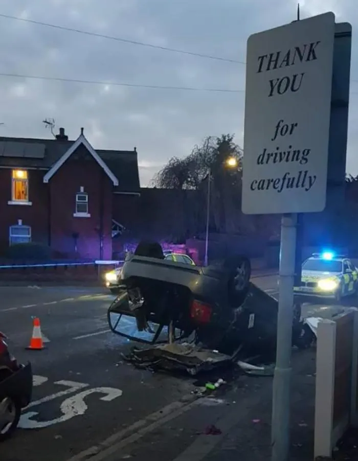 Owner Leaves Car Running To Defrost, Man Steals Car, Crashes It