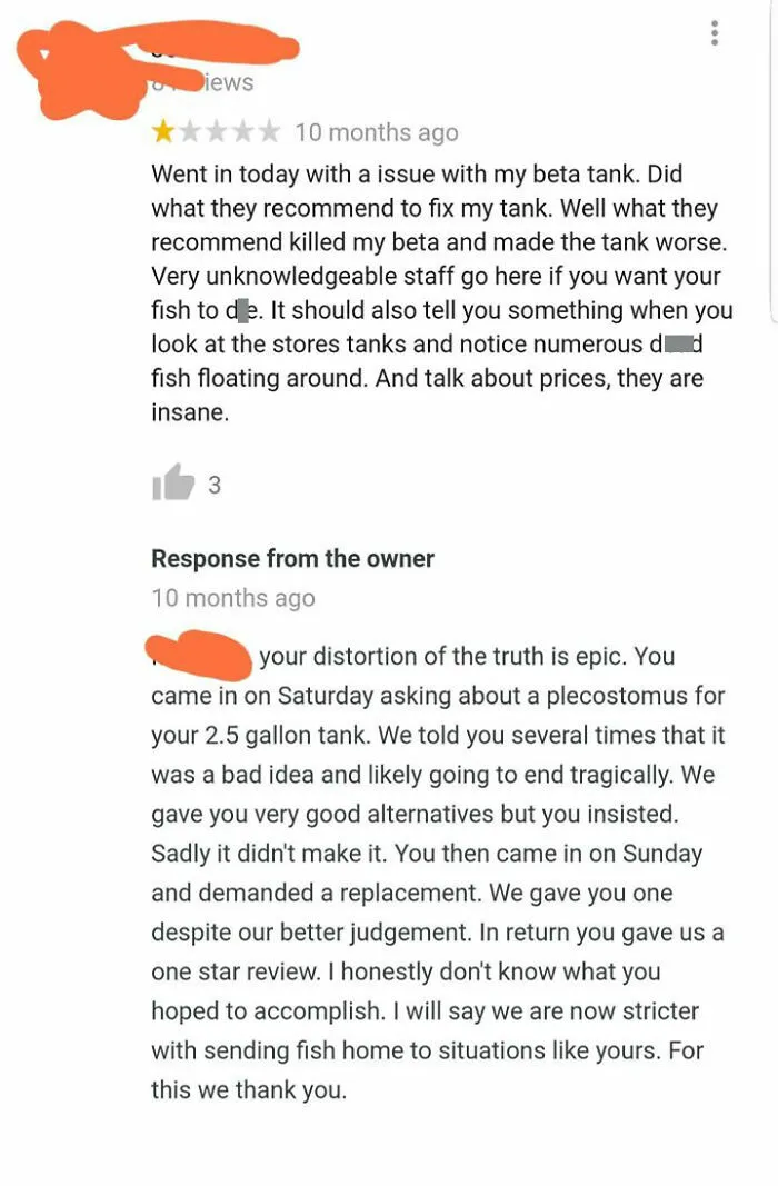 35 Of The Funniest Business Comebacks To Negative Fake Reviews