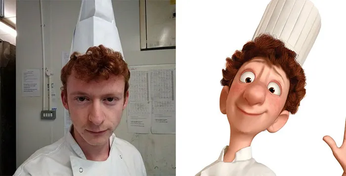 Trabajo en una cocina. No tienes ni idea de cuánta gente dice "Te pareces al tipo de Ratatouille". Cada maldito minuto