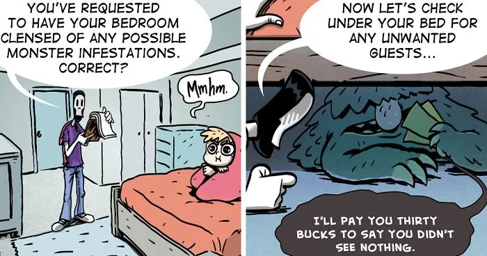 30 Comics That I’ve Created In Which A Necromancer And His Assistant Do Odd Jobs