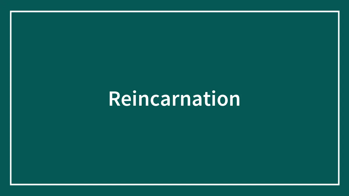 Reincarnation
