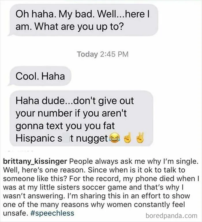 50 Terrifying Stories That Prove Why Women Are Afraid Of Rejecting Men, As Shared By The 'Bye Felipe' Instagram Account