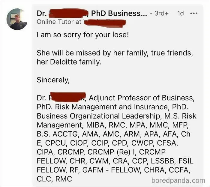 35 Screenshots Of The Entitled And Delusional Side Of LinkedIn, As Shared On This Instagram Page