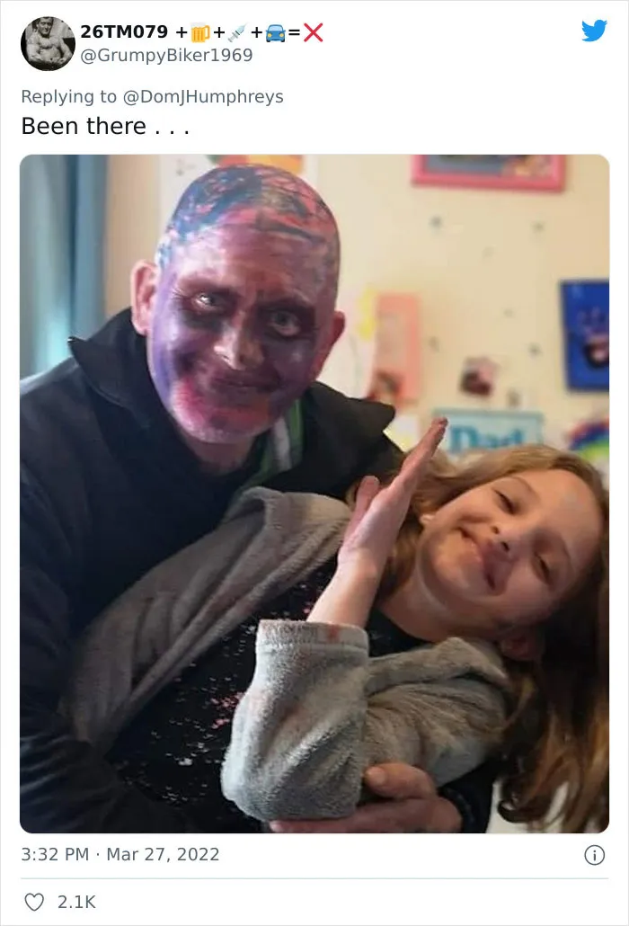 Dads Share 30 Times Their Daughters Used Them For Makeup Experiments And It’s Hilariously Wholesome