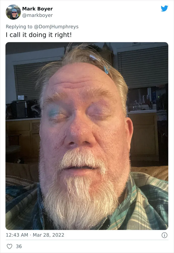 Dads Share 30 Times Their Daughters Used Them For Makeup Experiments And It’s Hilariously Wholesome
