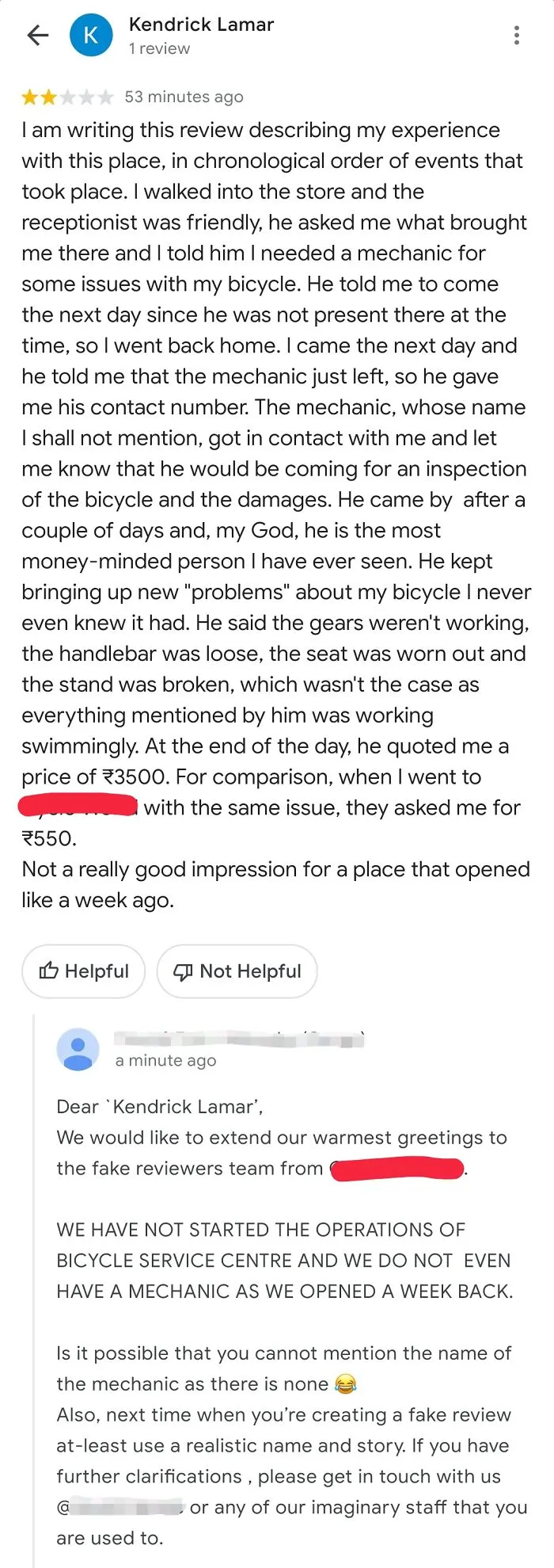 35 Of The Funniest Business Comebacks To Negative Fake Reviews