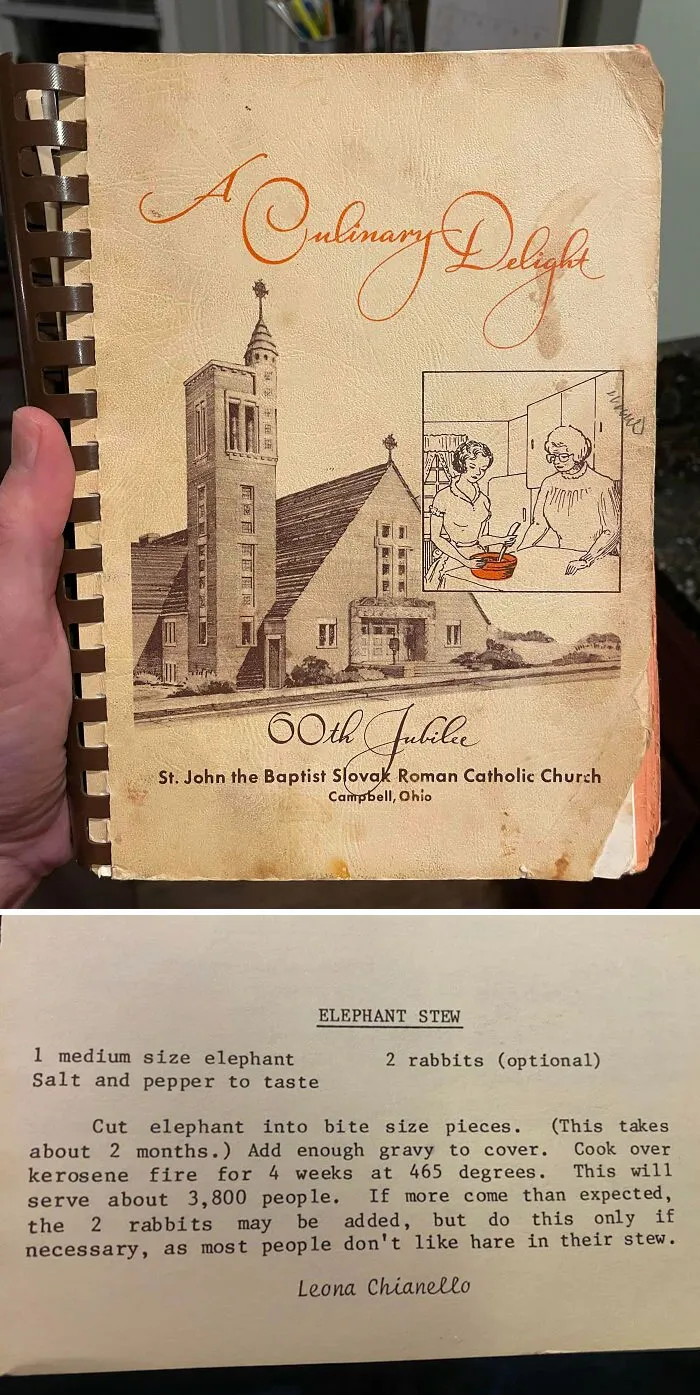 My Parents Gave Us This Cookbook From 1979 With An Interesting Recipe