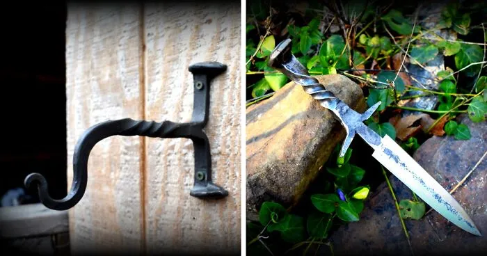 I Turned A Rusty Old Railroad Spike Into A Quillon Dagger