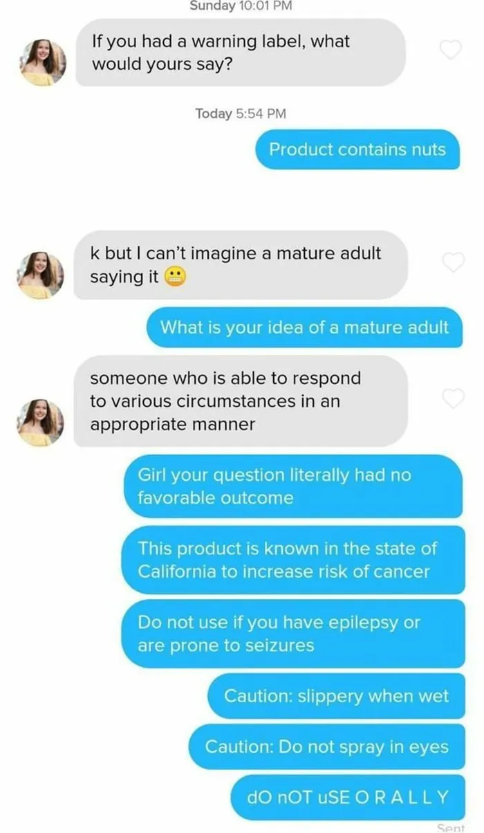 'Funny Tinder Screenshots': 40 Times Tinder Matches Were Actually Funny