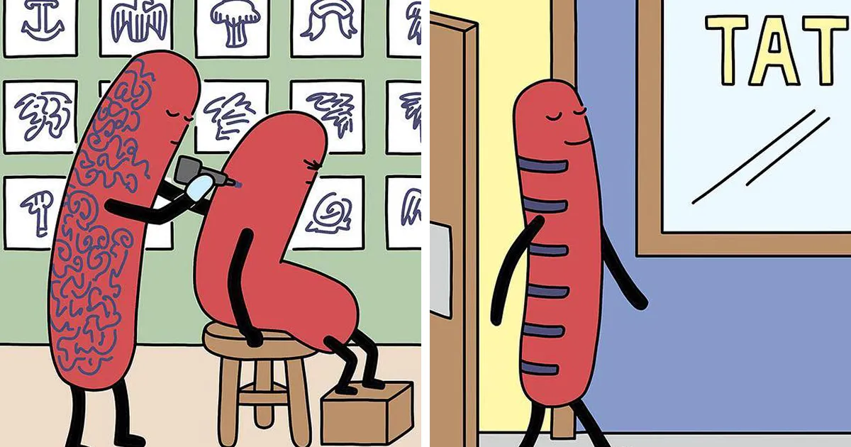 25 Cómics que son divertidos, tristes y retorcidos, todo a la vez, creados por Buni (nuevas imágenes)