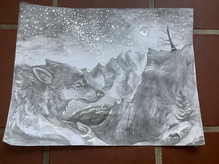 Gonna Use This For My Book. Took A Few Weeks To Sketch, Shade, And Make