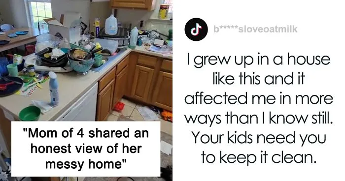 People Are Torn About This “Lazy” Mom Of 4 And Her Honest View Of Her House After 4 Days Of Not Cleaning