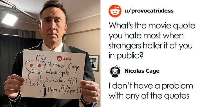 The Internet Absolutely Loved Nicolas Cage's 'Ask Me Anything' Session, Here Are 30 Of The Best Questions And Answers