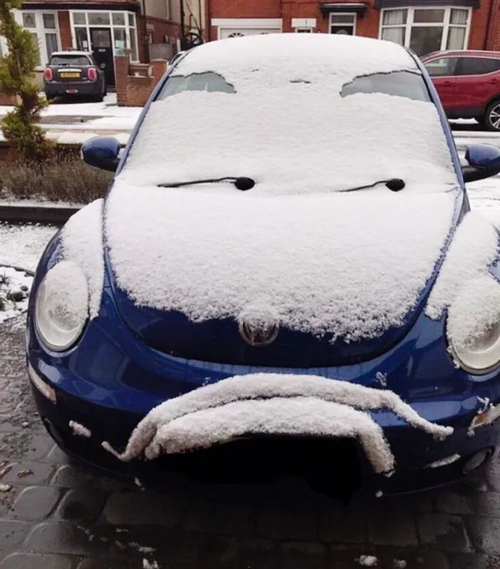 Mi cara cuando veo la primera nieve