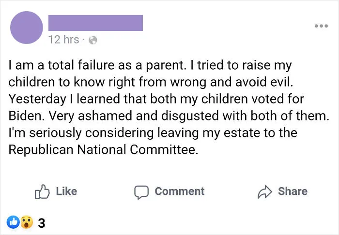 What Sort Of Parent Says They're Ashamed And Disgusted With Their Children? This Sort