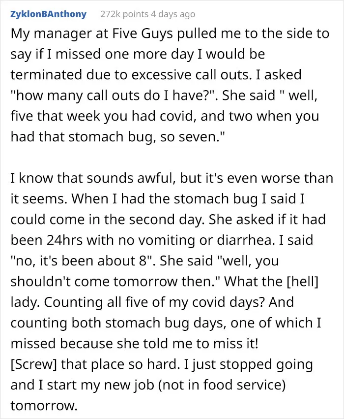 People Open Up About The Unfathomable Times They Lost Their Jobs For Using PTO