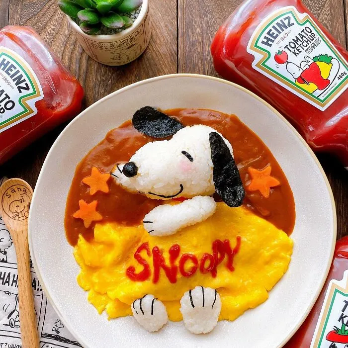 40 Times This Woman Turned Meals Into Scenes From "Peanuts" (40 Pics)