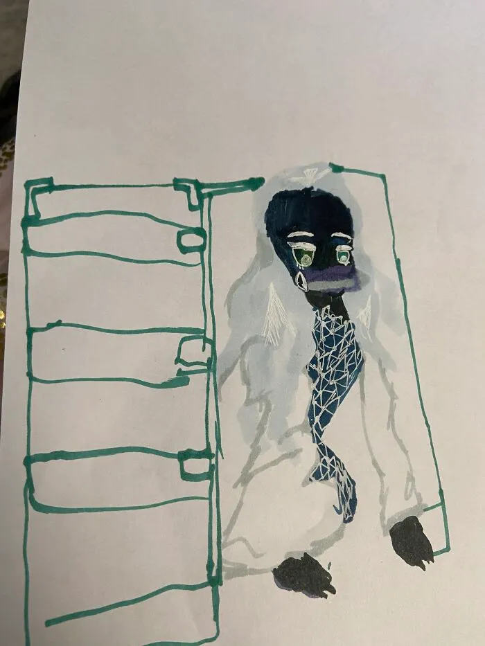 Invert The Colors For The Actual Colors! (Her Forehead Is Big, Sorry)