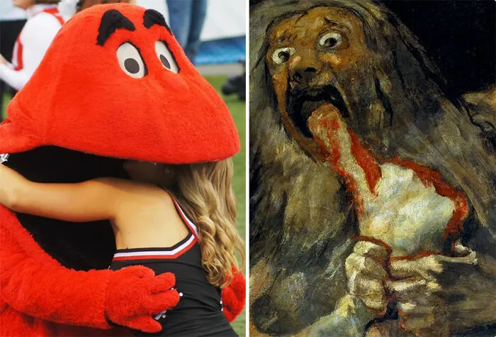 Esta cuenta de Instagram compara el arte con momentos deportivos, y es tan acertado como divertido (30 fotos)