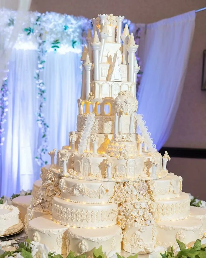 The Wedding Cake My Mother-In-Law Made For My Wedding. She Had Kept It A Top-Secret Project Until The Day Of For Me And My Bride. The Cake Is A “Fake Cake” But Nonetheless We Were Really Surprised!