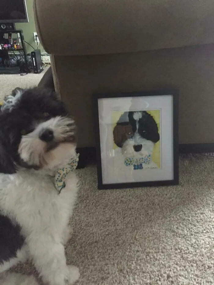 Mi suegra pintó a mi mejor amigo. Creo que él lo aprueba