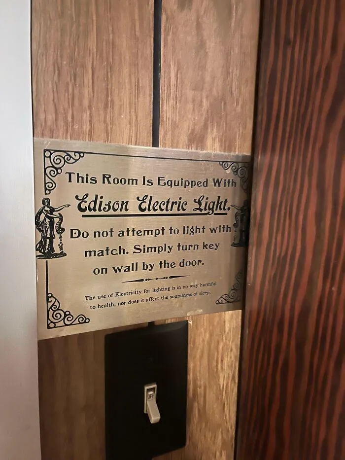Saw This Sign In An Old House Today And Figured You Folks May Get A Kick Out Of It