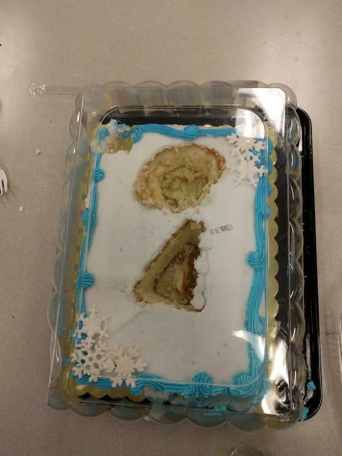 Así se han cortado un trozo de tarta