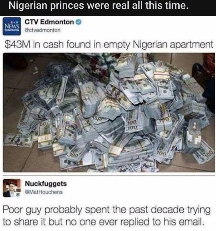 Nigerian Scam Real