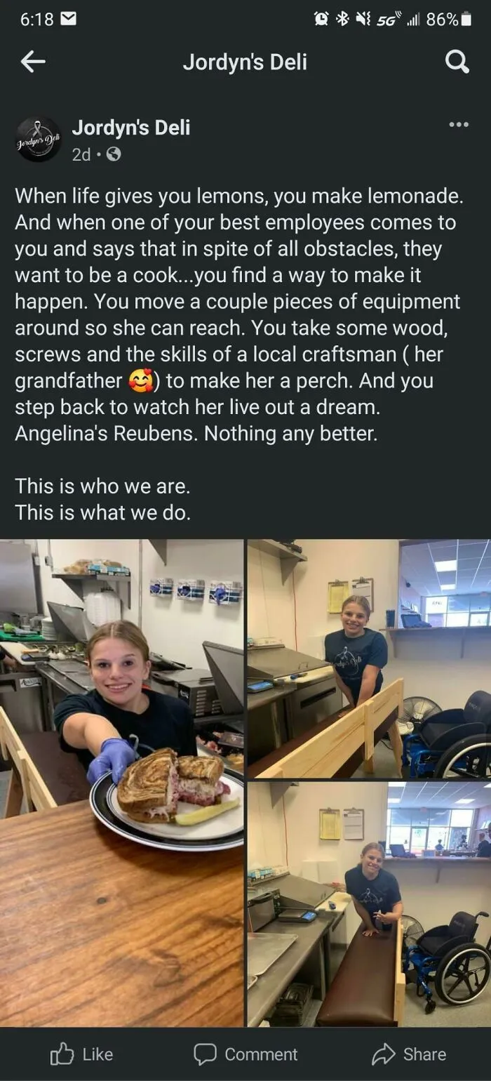 A Local Sandwich Shop Helping Out