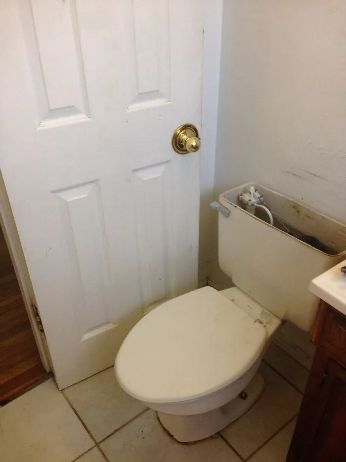 Fixing A Toilet Leak. I Took 2 Trips To Home Depot, Worked With A Hernia, Had A Hard Time Putting The Wax Ring And Screws On