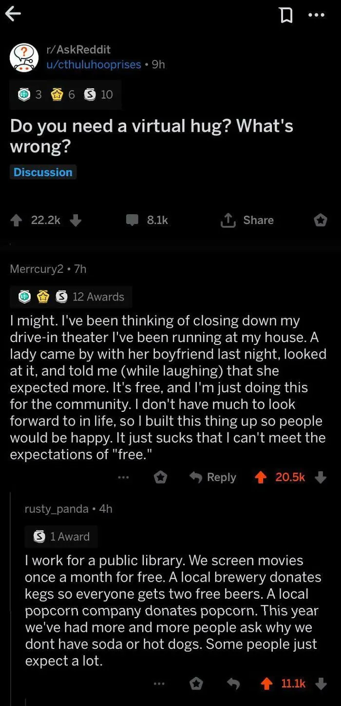 Choosing Beggars Are Expecting More From Free Movie Showings