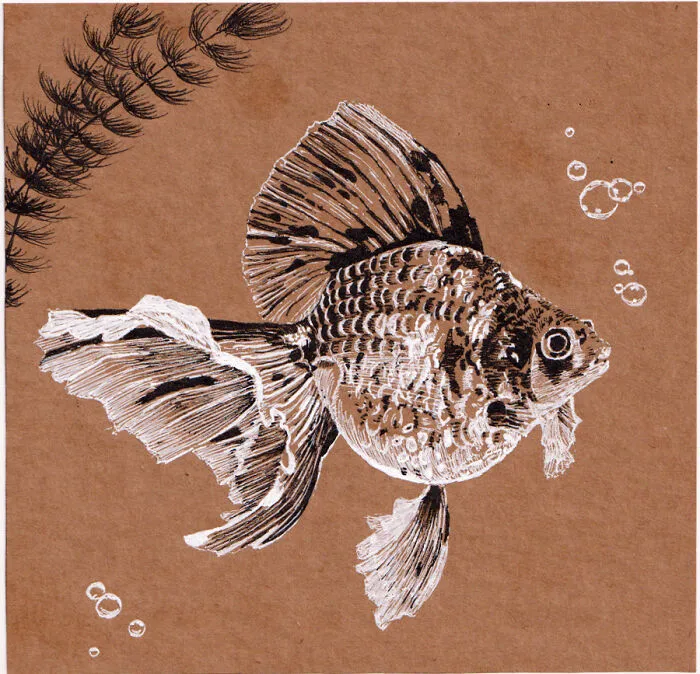 My Graphic Experiments On Craft Paper (13 Pics)
