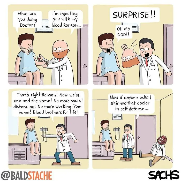Artist Creates Hilariously Ridiculous Comics With Absurdly Unexpected Twists (30 Pics)