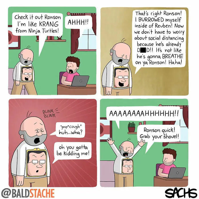 Artist Creates Hilariously Ridiculous Comics With Absurdly Unexpected Twists (30 Pics)