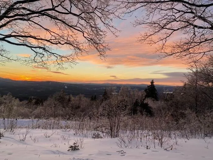 Want Snowmobiling In Nh And This Is A View Point In The Trail