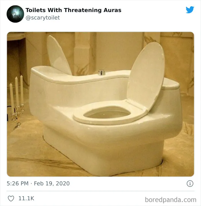 50 Of The Weirdest Lavatories From Around The World, As Shared By "Toilets With Threatening Auras"