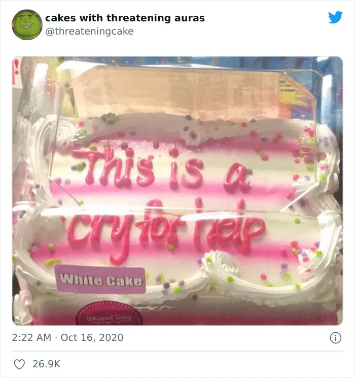 30 Cursed Cakes From ‘Cakes With Threatening Auras’ (New Pics)