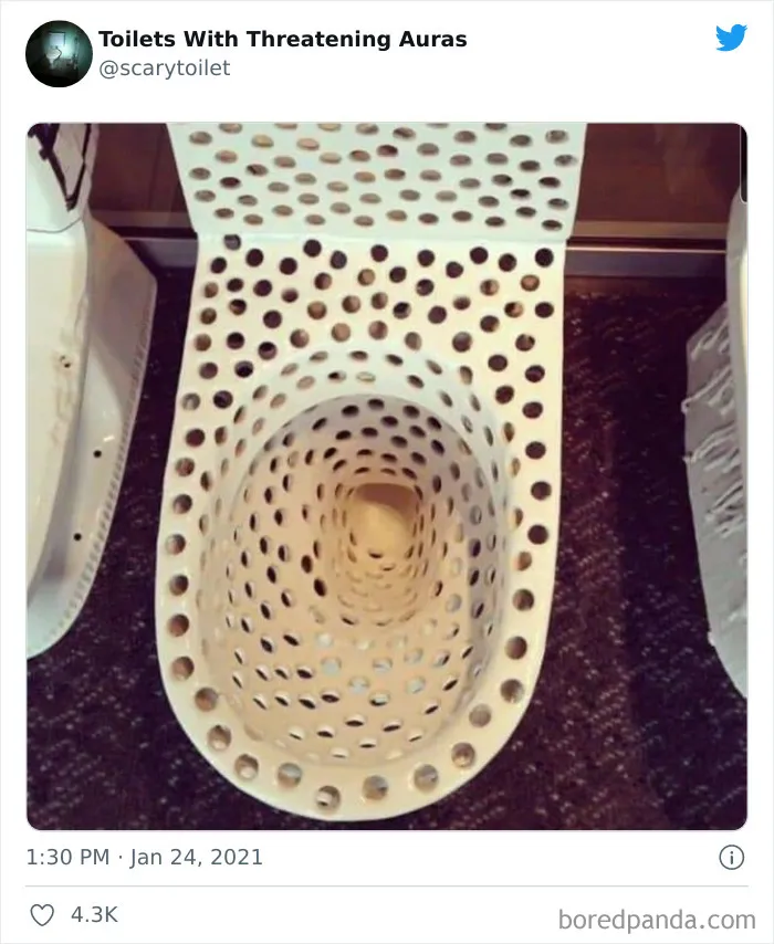 50 Of The Weirdest Lavatories From Around The World, As Shared By "Toilets With Threatening Auras"