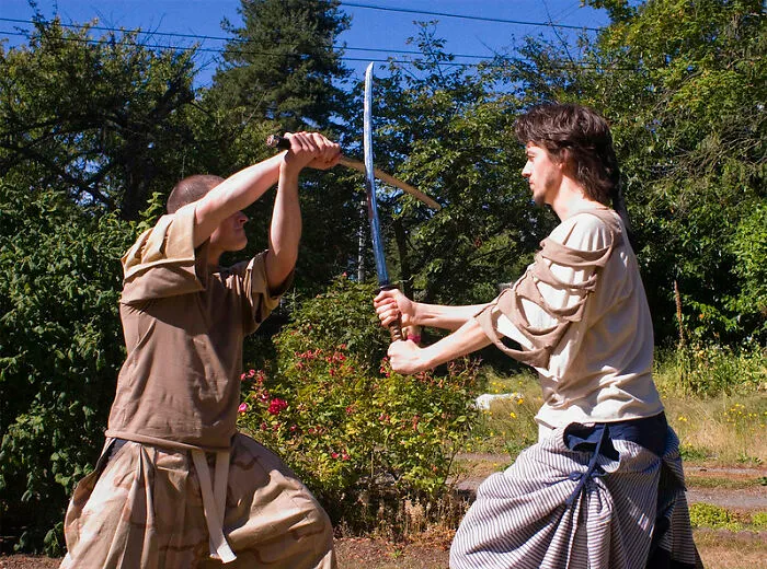 Challenging The House Host To A Sword Duel