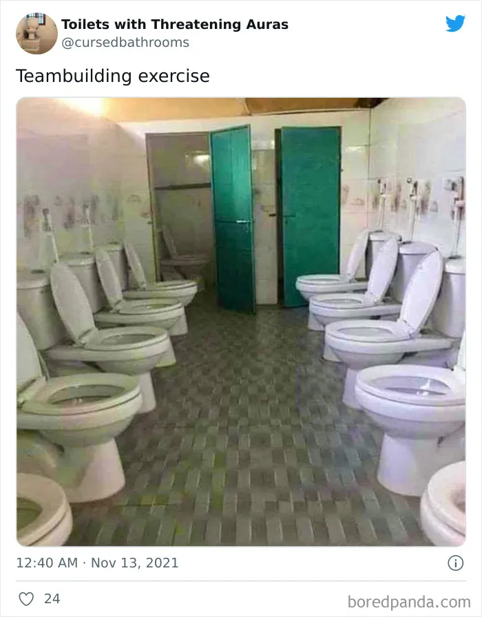 50 Of The Weirdest Lavatories From Around The World, As Shared By "Toilets With Threatening Auras"
