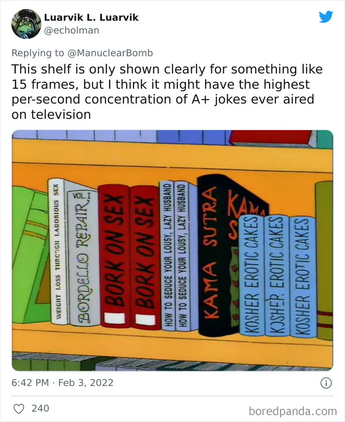 This Online Thread Has People Sharing Their Favorite Visual Gags From The Simpsons, And Here Are 40 Of Everyone's Favorites