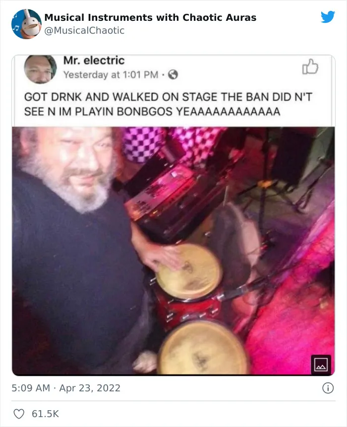 30 Funny And Bizarre Pics From The "Musical Instruments With Chaotic Auras" Twitter Page