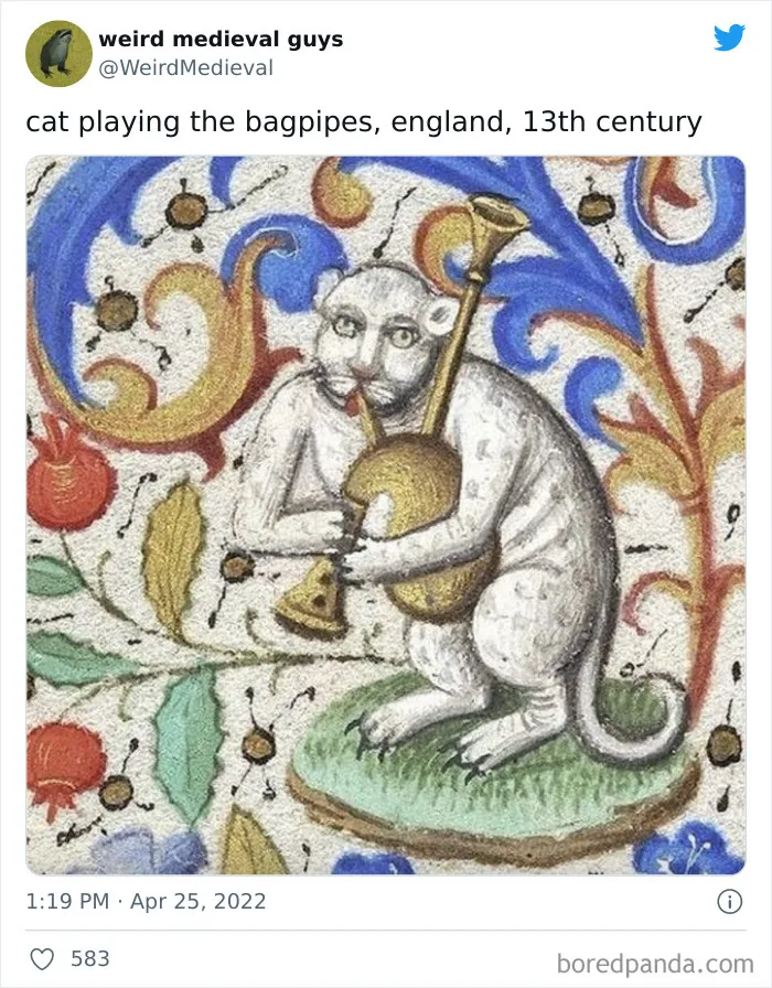 30 Times Medieval Painters Had No Idea How Something Looked And Created "Weird Medieval Guys", As Shared On This Twitter Page