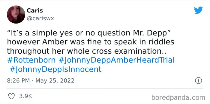 50 Tweets From Audiences Responding To The Final Testimonies In The Johnny Depp And Amber Heard Case