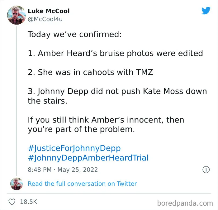 50 Tweets From Audiences Responding To The Final Testimonies In The Johnny Depp And Amber Heard Case