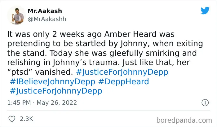50 Tweets From Audiences Responding To The Final Testimonies In The Johnny Depp And Amber Heard Case