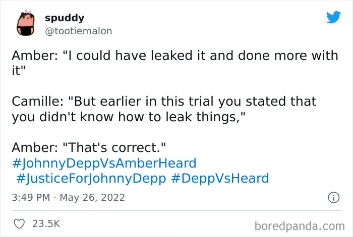50 Tweets From Audiences Responding To The Final Testimonies In The Johnny Depp And Amber Heard Case