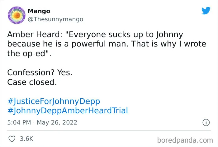 50 Tweets From Audiences Responding To The Final Testimonies In The Johnny Depp And Amber Heard Case