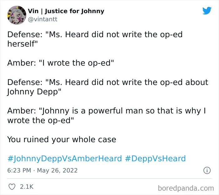 50 Tweets From Audiences Responding To The Final Testimonies In The Johnny Depp And Amber Heard Case